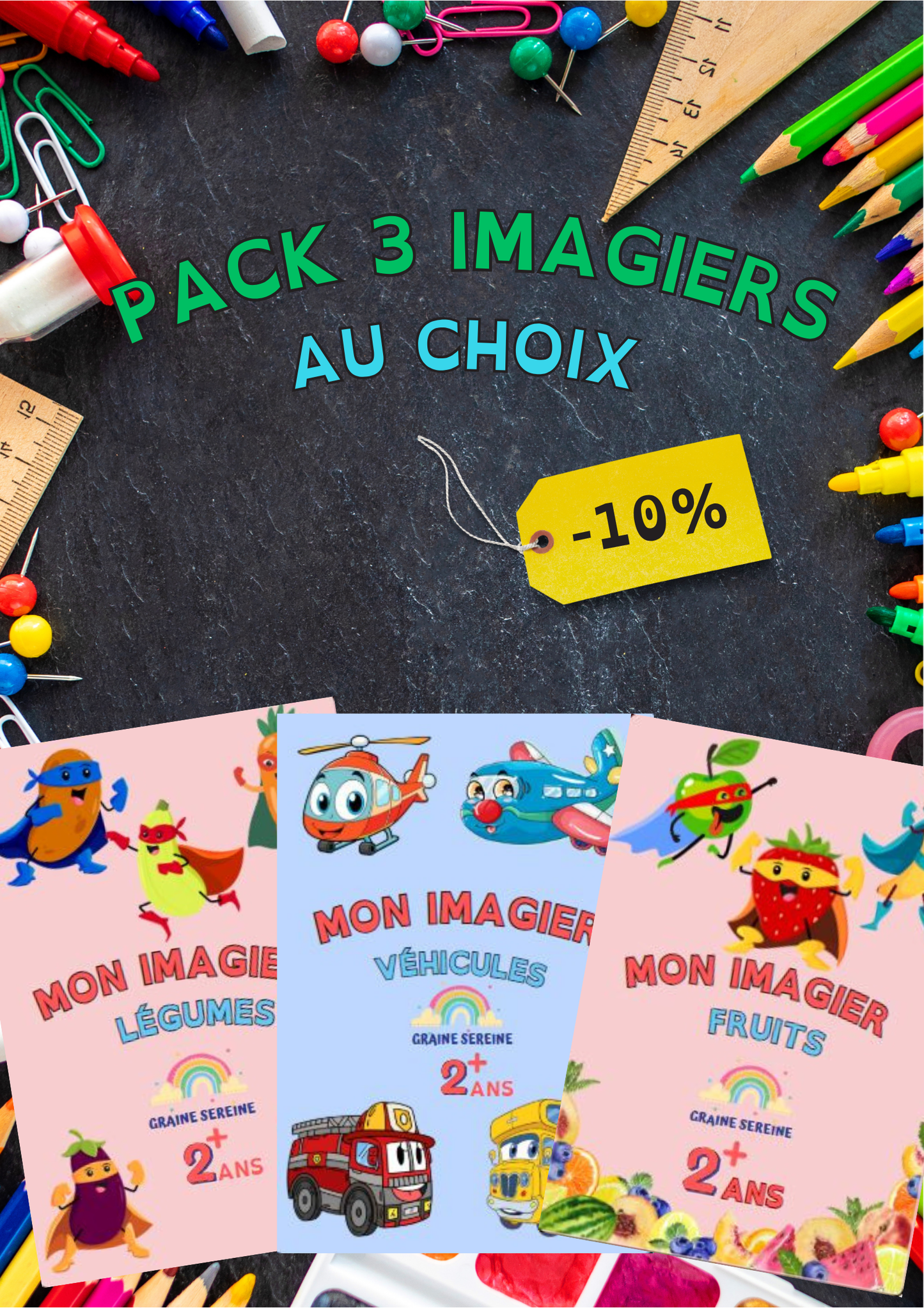 Pack 3 imagiers