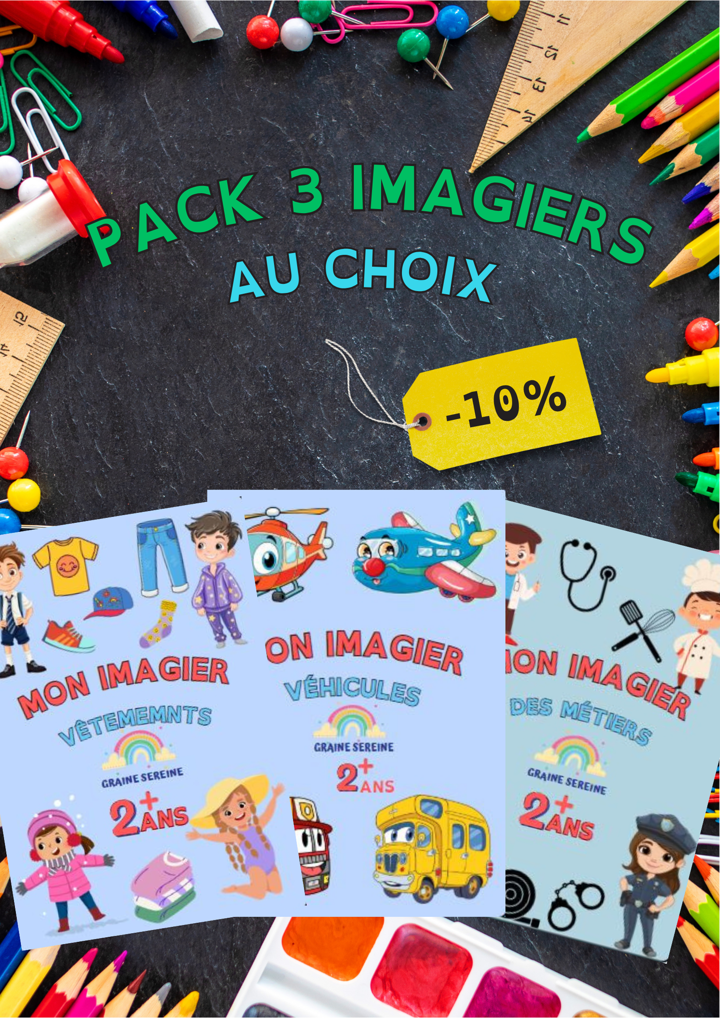 Pack 3 imagiers