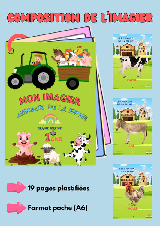 imagier éducatif " les animaux de la ferme "