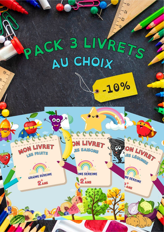 Pack 3 livrets éducatifs